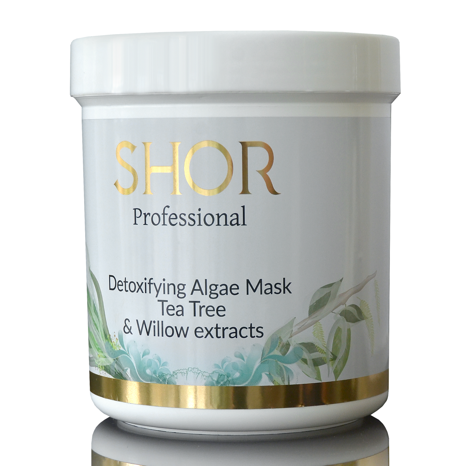 detoxifying algae mask tea tree & willow extracts Альгинатная Детокс маска с экстрактом ивы и маслом чайного дерева 1000 гр shor Detoxifying Algae Mask Tea Tree & Willow extracts Альгинатная Детокс-маска с экстрактом ивы и маслом чайного дерева 1000 гр SHOR — изображение 1