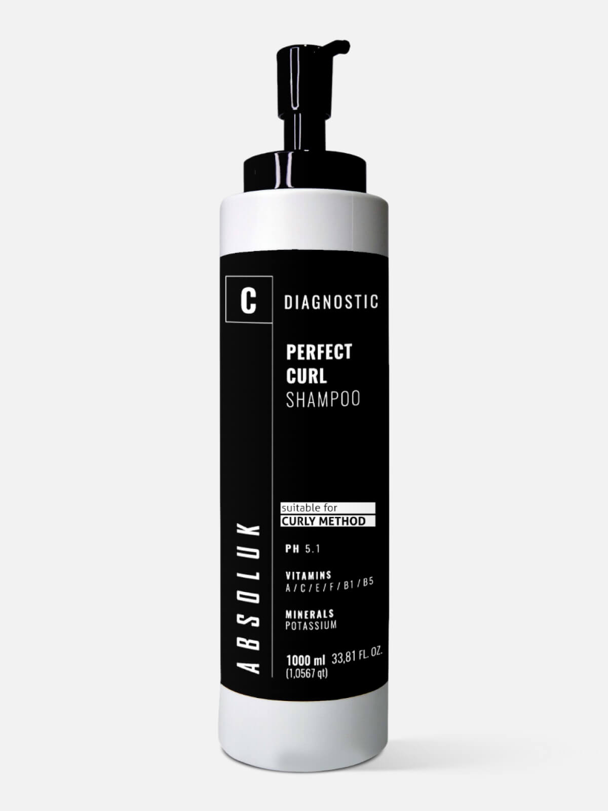 absoluk diagnostic perfect curl Шампунь для кудрявых волос perfect curl shampoo 1000мл ABSOLUK DIAGNOSTIC PERFECT CURL Шампунь для кудрявых волос PERFECT CURL SHAMPOO 1000мл — изображение 1