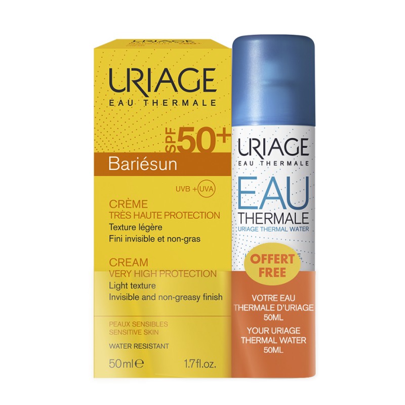 uriage bariesun Набор spf50+ Крем 50 мл + Термальная вода 50 мл URIAGE Bariesun Набор SPF50+ Крем 50 мл + Термальная вода 50 мл — изображение 1