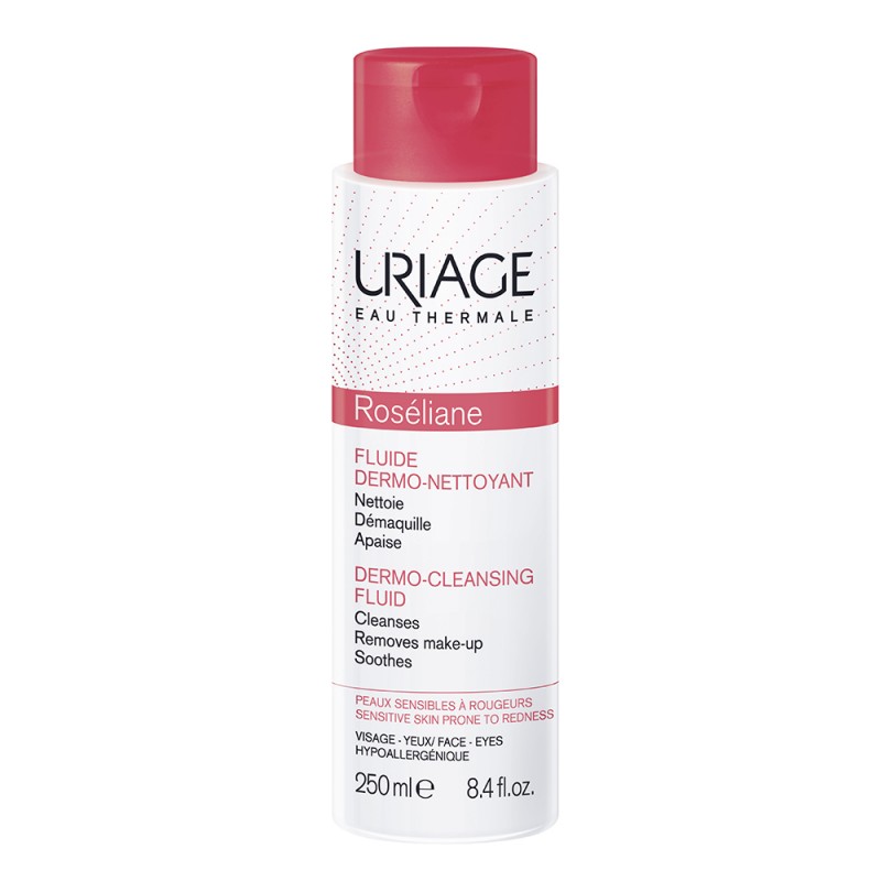 uriage roseliane Дермо очищающая эмульсия для лица и контура глаз 250 мл URIAGE Roseliane Дермо-очищающая эмульсия для лица и контура глаз 250 мл — изображение 1