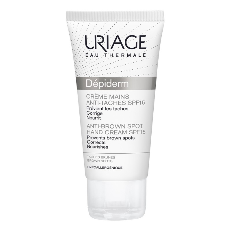 uriage depiderm Крем для рук с spf 15 50 мл URIAGE Depiderm Крем для рук с SPF 15 50 мл — изображение 1