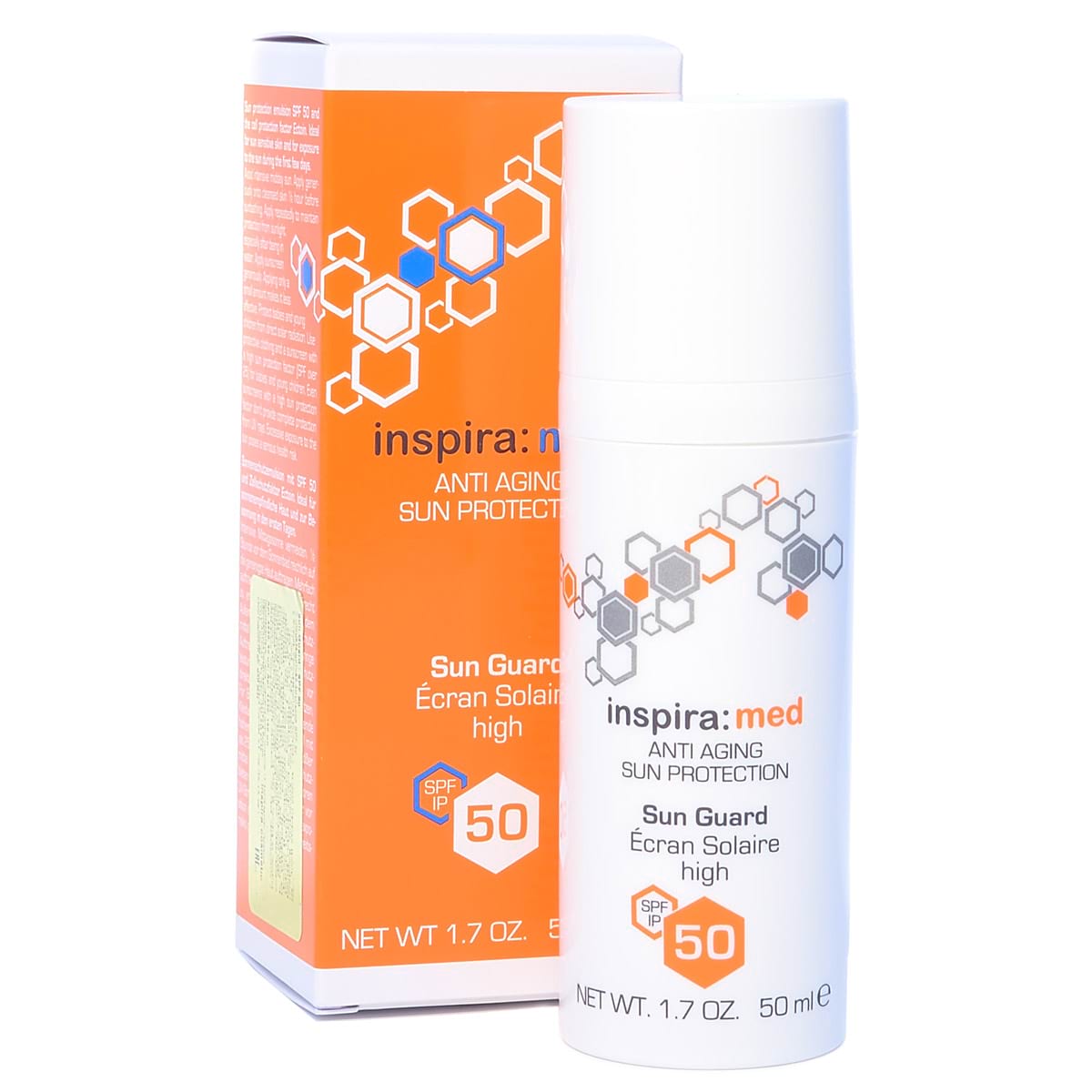 inspira anti aging sun protection sun guard spf50 Солнцезащитная эмульсия для лица 50 мл INSPIRA Anti Aging Sun Protection Sun Guard SPF50 Солнцезащитная эмульсия для лица 50 мл — изображение 1