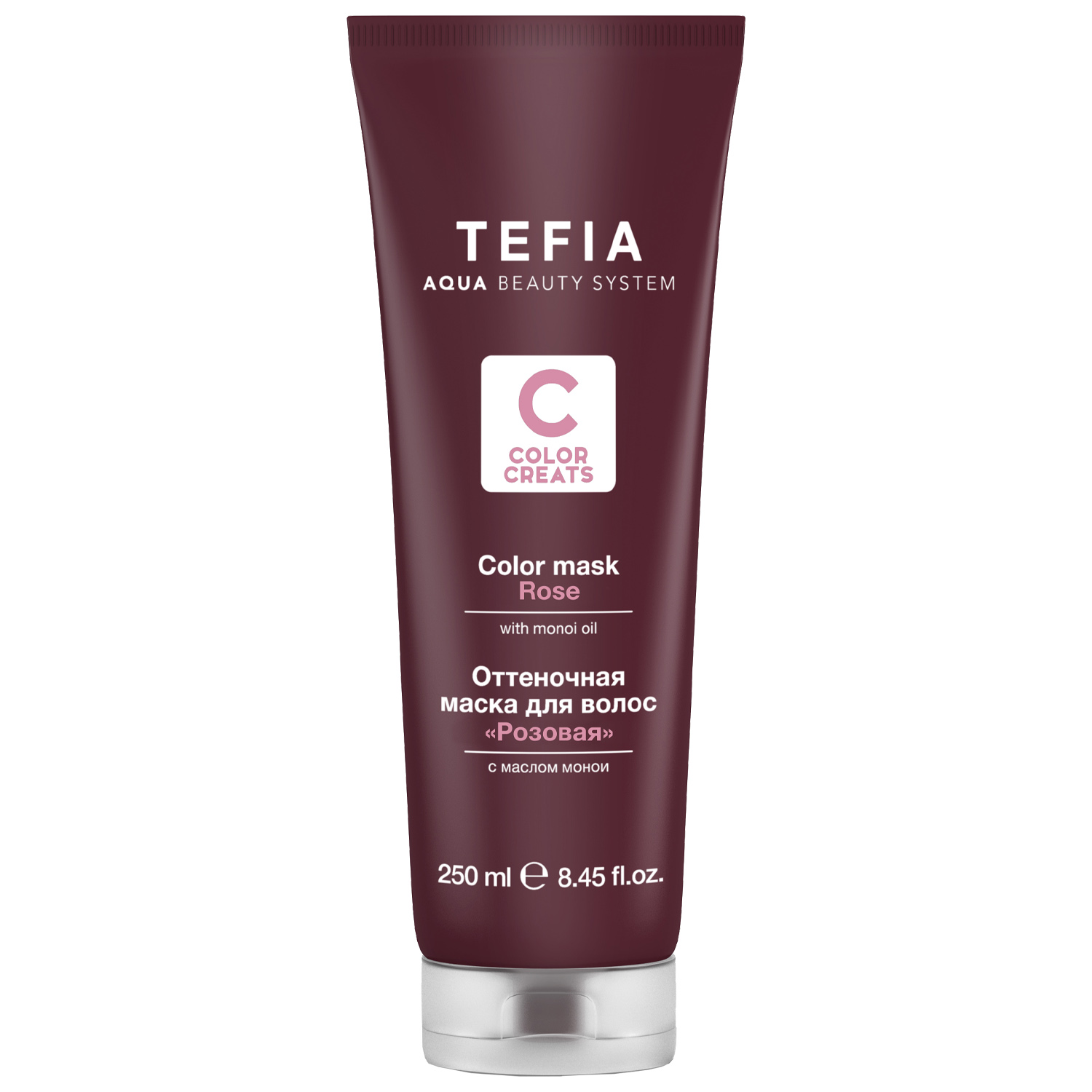 tefia color creats Оттеночная маска для волос Розовая с маслом монои 250 мл TEFIA Color Creats Оттеночная маска для волос Розовая с маслом монои 250 мл — изображение 1