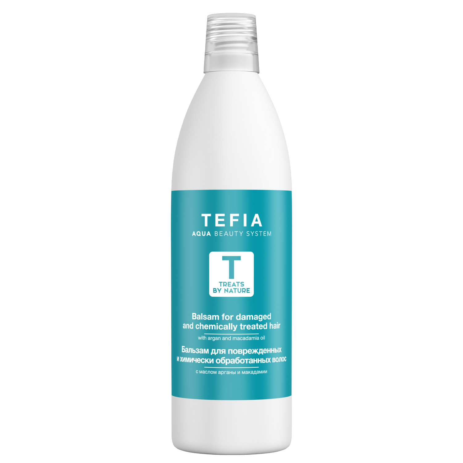 tefia treats by nature Бальзам для повреждённых и химически обработанных волос с маслом арганы и макадамии 1000 мл Tefia Treats by Nature Бальзам для повреждённых и химически обработанных волос с маслом арганы и макадамии 1000 мл — изображение 1