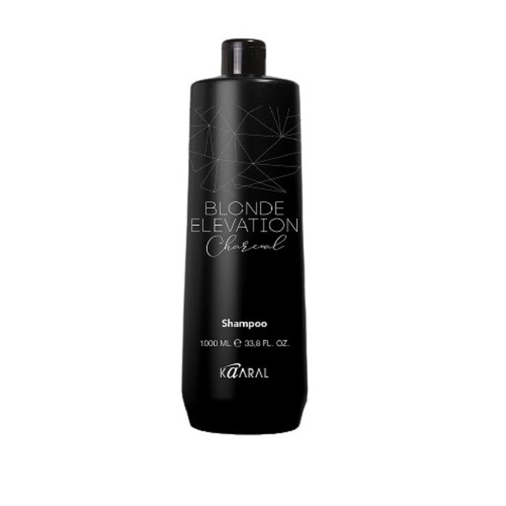 kp be1086, blonde elevation charcoal shampoo Черный угольный тонирующий шампунь для волос, 1000 мл, kaaral KP_BE1086, BLONDE ELEVATION CHARCOAL SHAMPOO Черный угольный тонирующий шампунь для волос, 1000 мл, KAARAL — изображение 1
