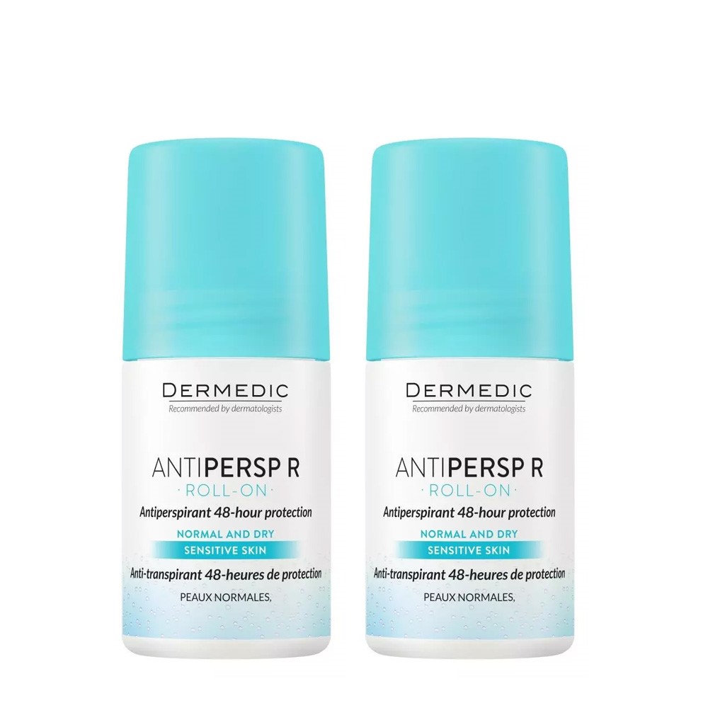 antipersp r roll on deodorant anti perspirant Шариковый дезодорант антиперспирант 2*60 мл dermedic Antipersp R Roll-On Deodorant Anti-perspirant Шариковый дезодорант-антиперспирант 2*60 мл DERMEDIC — изображение 1