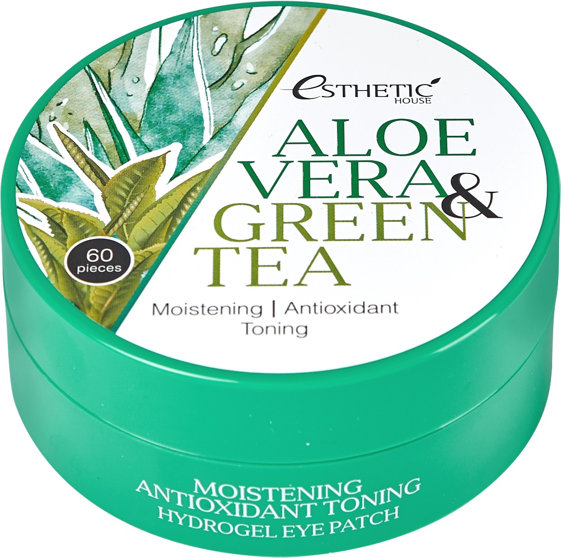 Гидрогелевые патчи для глаз Алоэ/Зелёный чай / aloe vera&green tea hydrogel eye patch, 60 шт Гидрогелевые патчи для глаз Алоэ/Зелёный чай / Aloe Vera&Green tea Hydrogel Eye Patch, 60 шт — изображение 1