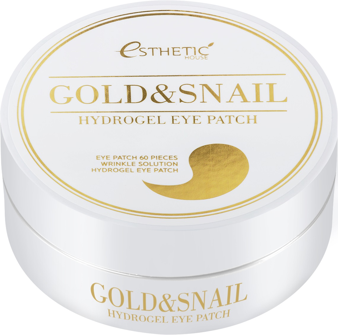 gold&snail hydrogel eye patch Гидрогелевые патчи для глаз Золото улитка 60 шт esthetic house 011367 Gold&Snail Hydrogel Eye Patch Гидрогелевые патчи для глаз Золото улитка 60 шт ESTHETIC HOUSE 011367 — изображение 1