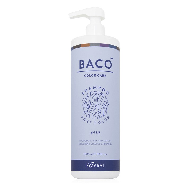 baco shampoo post color Шампунь стабилизатор цвета для волос ph 3.5 1000 мл kaaral Baco Shampoo Post Color Шампунь-стабилизатор цвета для волос Ph 3.5 1000 мл KAARAL — изображение 1