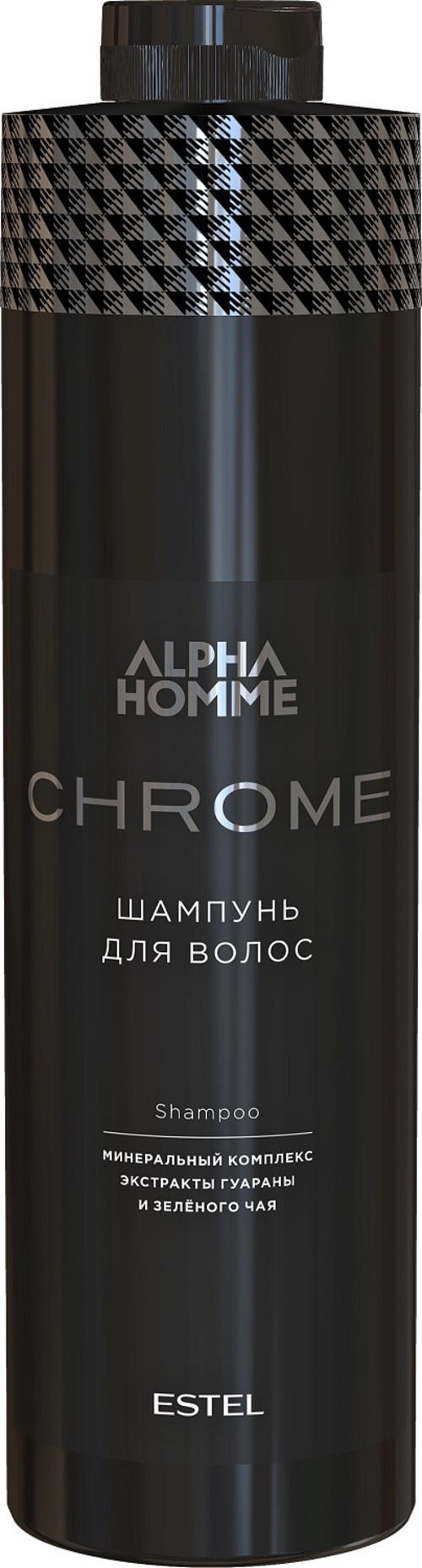Шампунь для волос с экстрактом гуараны и зеленого чая chrome, 1000 мл estel Шампунь для волос с экстрактом гуараны и зеленого чая Chrome, 1000 мл ESTEL — изображение 1