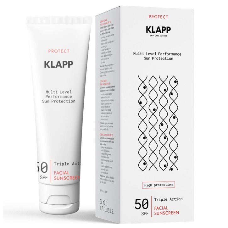 klapp protect facial sunscreen spf50 Солнцезащитный крем 50 мл KLAPP Protect Facial Sunscreen SPF50 Солнцезащитный крем 50 мл — изображение 1