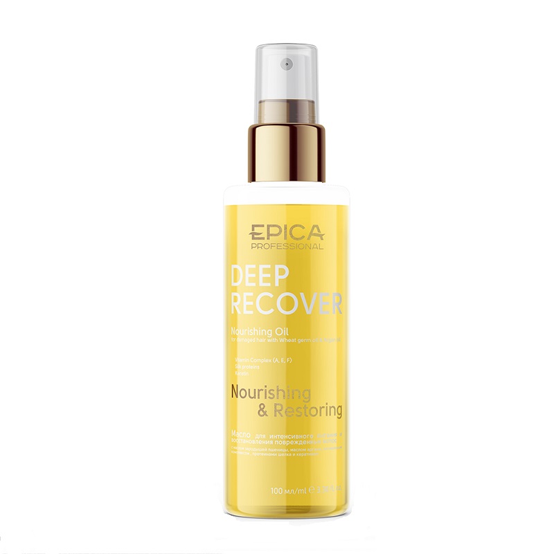 epica deep recover / Масло для поврежденных волос с маслом зародышей пшеницы, 100 мл EPICA Deep Recover / Масло для поврежденных волос с маслом зародышей пшеницы, 100 мл — изображение 1