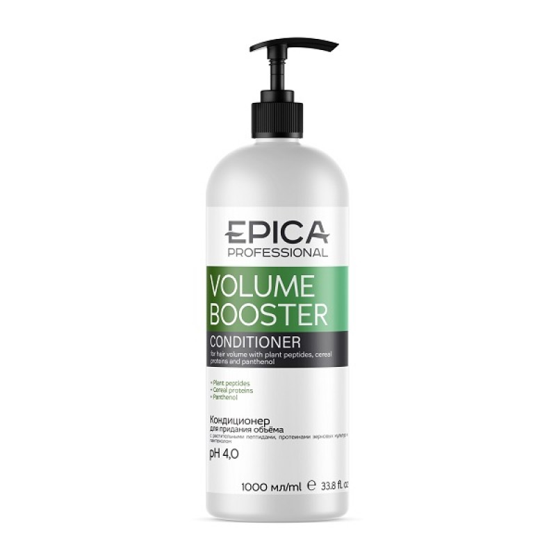 epica Кондиционер для придания объёма «volume booster» ph 5.0, 1000 мл EPICA Кондиционер для придания объёма «Volume booster» pH 5.0, 1000 мл — изображение 1