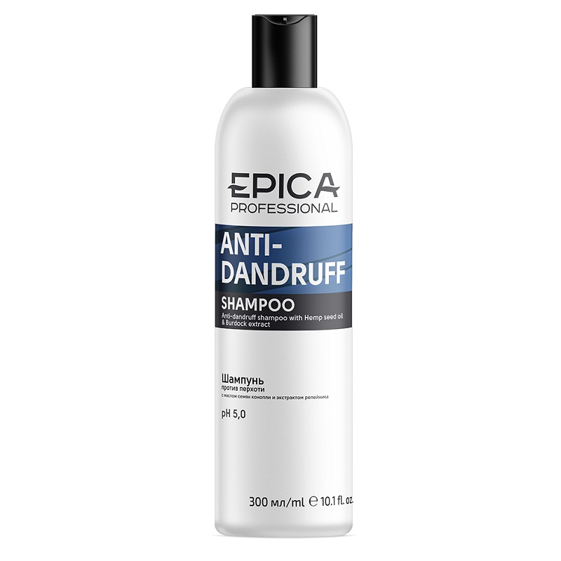 epica anti dandruff / Шампунь против перхоти с маслом семян конопли, 300 мл EPICA Anti-dandruff / Шампунь против перхоти с маслом семян конопли, 300 мл — изображение 1