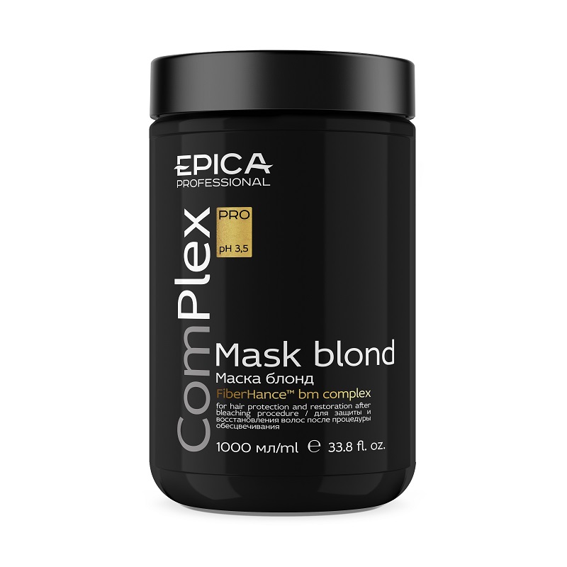 epica complex pro Маска для защиты и восстановления волос после процедуры обесцвечивания, 1000 мл EPICA ComPlex PRO Маска для защиты и восстановления волос после процедуры обесцвечивания, 1000 мл — изображение 1