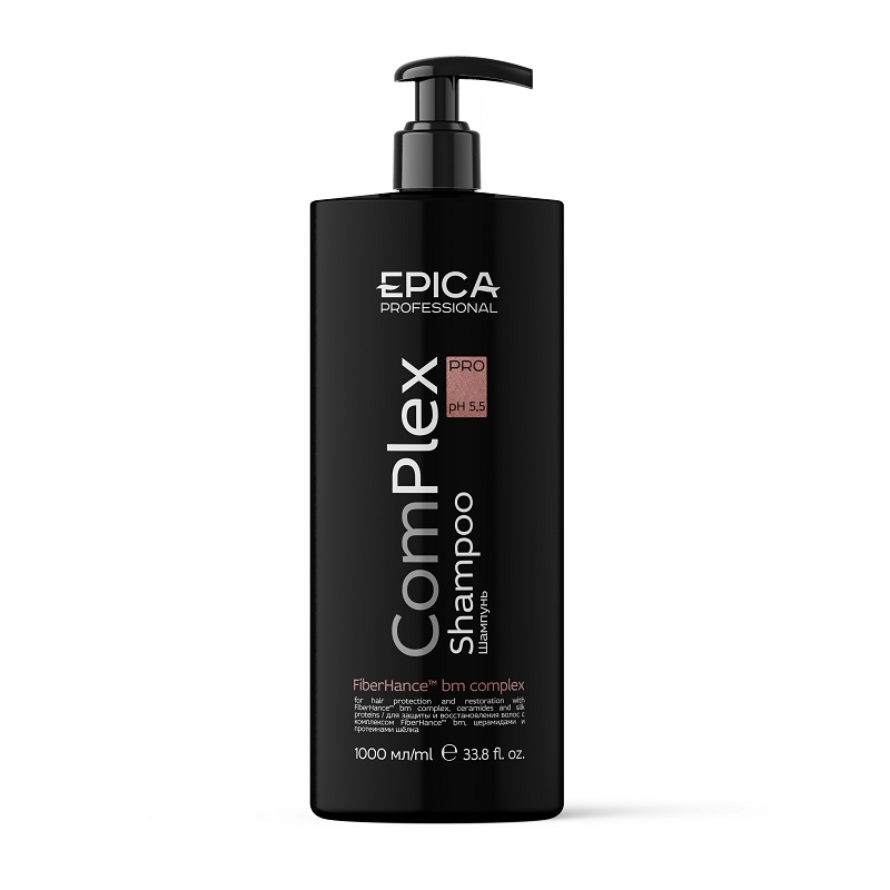 epica complex pro Шампунь для защиты и восстановления волос с комплексом fiberhance™, 1000 мл. EPICA ComPlex PRO Шампунь для защиты и восстановления волос с комплексом FiberHance™, 1000 мл. — изображение 1