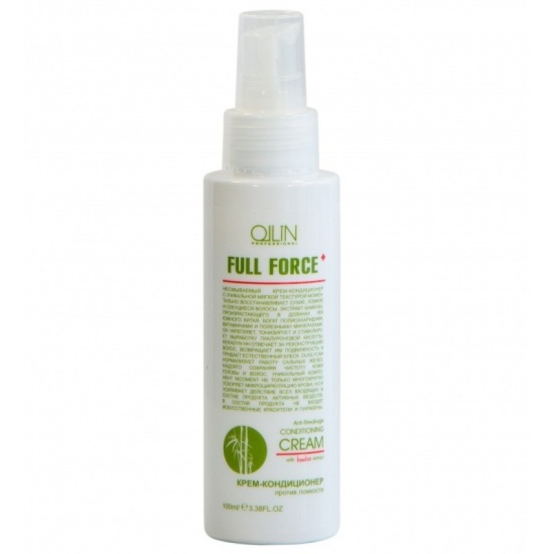 ollin full force Крем кондиционер против ломкости с экстрактом бамбука, 100 мл OLLIN FULL FORCE Крем-кондиционер против ломкости с экстрактом бамбука, 100 мл — изображение 1