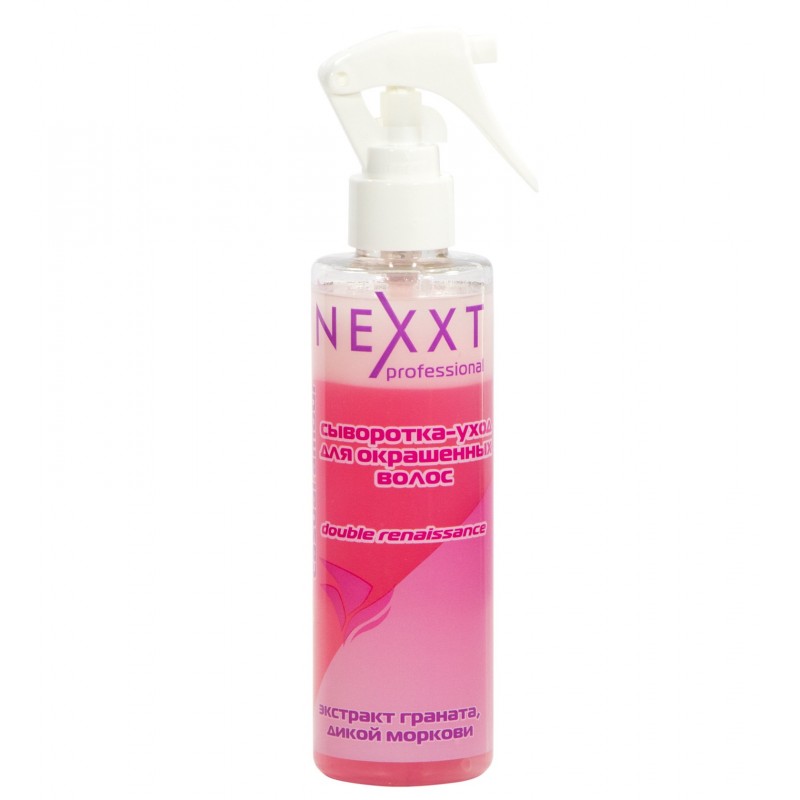 nexxt double renaissance color / Сыворотка уход для окрашенных волос 2 х фазная с экстракт граната, дикой моркови, 200 мл Nexxt Double Renaissance Color / Сыворотка-уход для окрашенных волос 2-х фазная с экстракт граната, дикой моркови, 200 мл — изображение 1