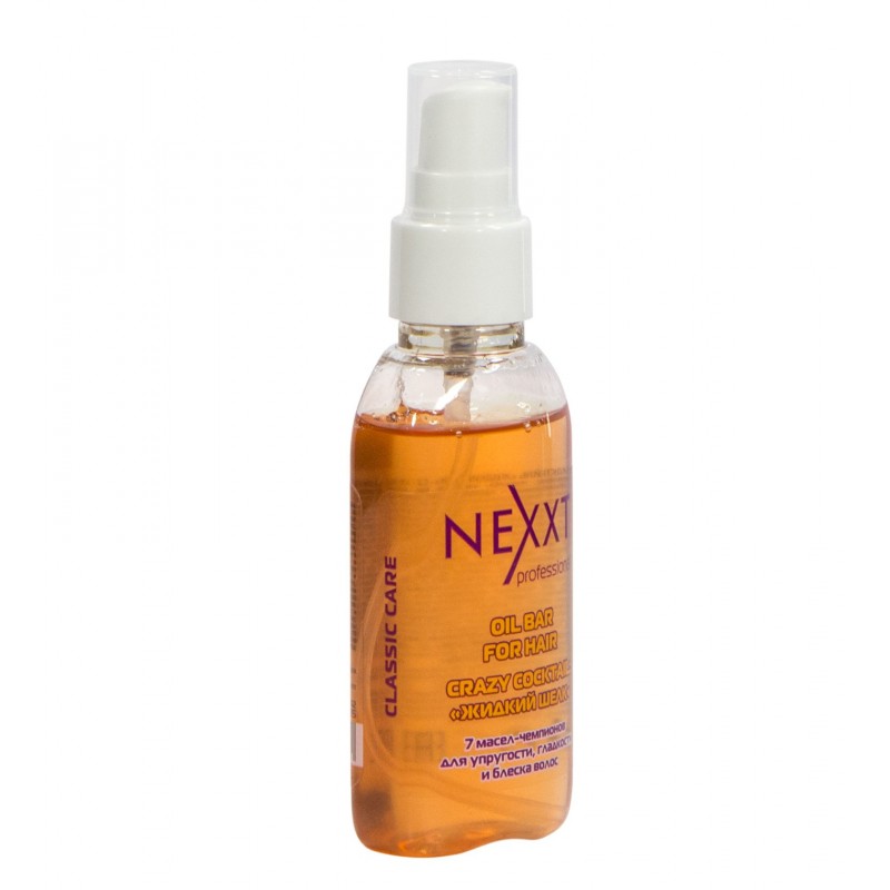 nexxt oil bar for hair crazy cocktail / Флюид коктейль Живой шёлк 7 масел чемпионов, 50 мл Nexxt Oil Bar For Hair Crazy Cocktail / Флюид-коктейль Живой шёлк 7 масел чемпионов, 50 мл — изображение 1