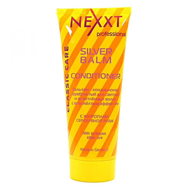 nexxt silver balm / Бальзам кондиционер серебристый для светлых и седых волос с антижёлтым эффектом, 200 мл Nexxt Silver Balm / Бальзам-кондиционер серебристый для светлых и седых волос с антижёлтым эффектом, 200 мл — изображение 1