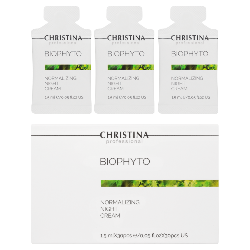 christina bio phyto normalizing night cream Нормализующий ночной крем 1.5 мл*30 шт CHRISTINA Bio Phyto Normalizing Night Cream Нормализующий ночной крем 1.5 мл*30 шт — изображение 1