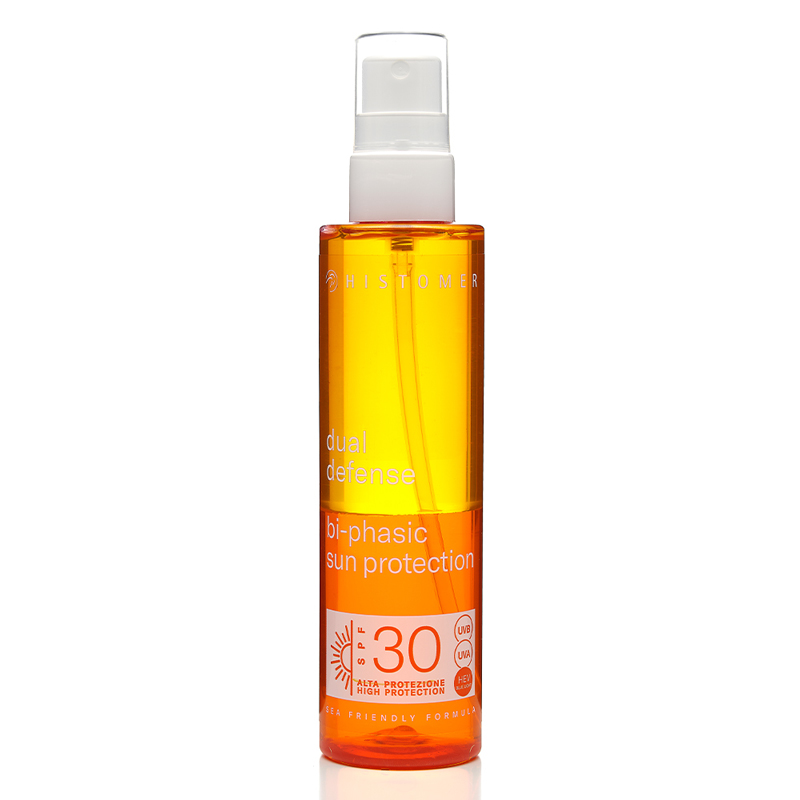 dual defense bi phasic sun protection spf30 Эмульсия спрей солнцезащитная 200 мл histomer Dual Defense Bi-phasic Sun Protection SPF30 Эмульсия-спрей солнцезащитная 200 мл HISTOMER — изображение 1