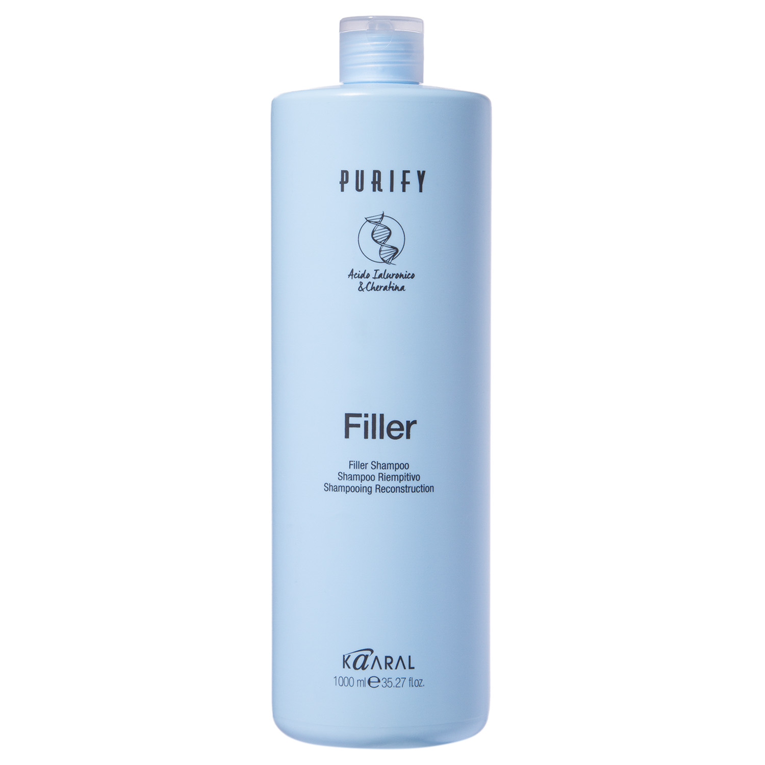 kp 1258, filler shampoo Шампунь для придания плотности волосам 1000 мл, kaaral KP_1258, FILLER SHAMPOO-Шампунь для придания плотности волосам 1000 мл, KAARAL — изображение 1