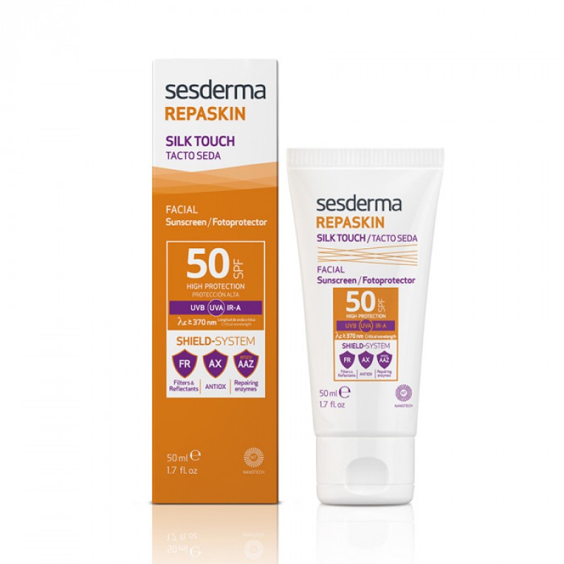 sesderma repaskin silk touch facial sunscreen spf 50 Средство солнцезащитное с нежностью шелка для лица СЗФ 50 50 мл SesDerma REPASKIN SILK TOUCH Facial sunscreen SPF 50 Средство солнцезащитное с нежностью шелка для лица СЗФ 50 50 мл — изображение 1