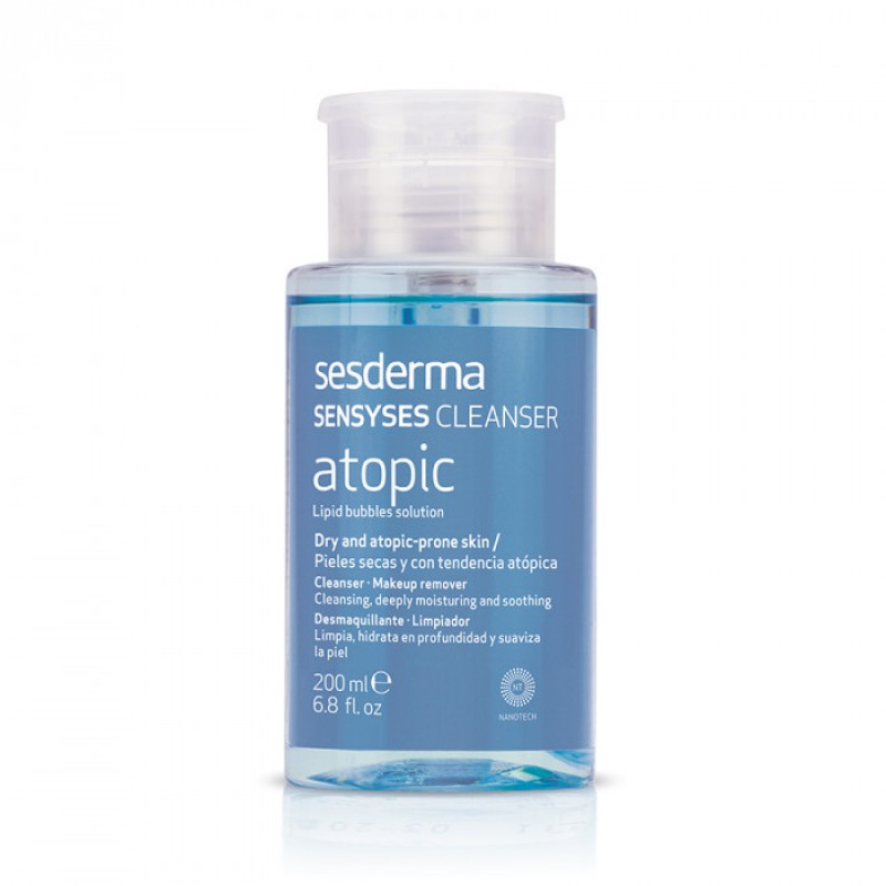 sesderma sensyses cleanser atopic Лосьон липосомальный для снятия макияжа для чувствительной кожи 200 мл SesDerma SENSYSES CLEANSER Atopic Лосьон липосомальный для снятия макияжа для чувствительной кожи 200 мл — изображение 1