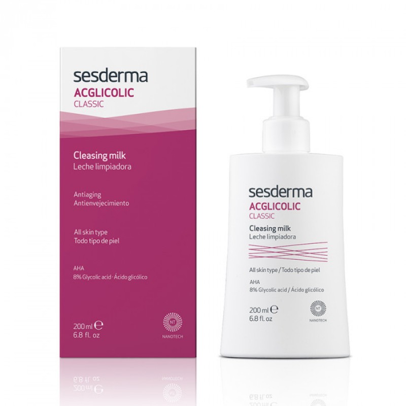 sesderma acglicolic classic Очищающее молочко 200 мл SesDerma ACGLICOLIC Classic Очищающее молочко 200 мл — изображение 1
