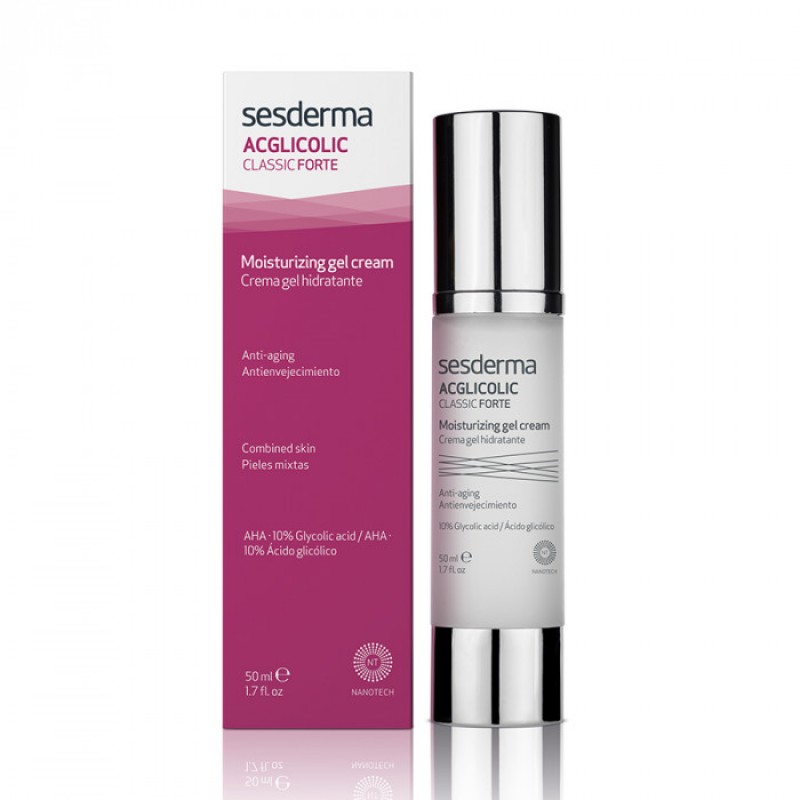 sesderma acglicolic classic forte Увлажняющий крем гель 50 мл SesDerma ACGLICOLIC Classic Forte Увлажняющий крем-гель 50 мл — изображение 1