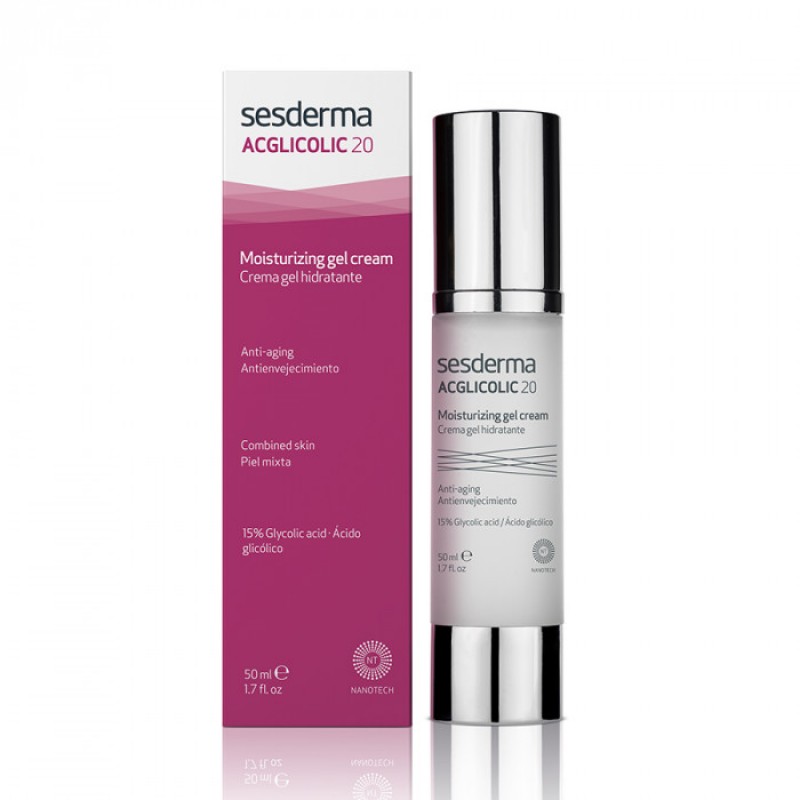 sesderma acglicolic 20 moisturizing gel cream Крем гель увлажняющий 50 мл SESDERMA Acglicolic 20 Moisturizing Gel Cream Крем-гель увлажняющий 50 мл — изображение 1