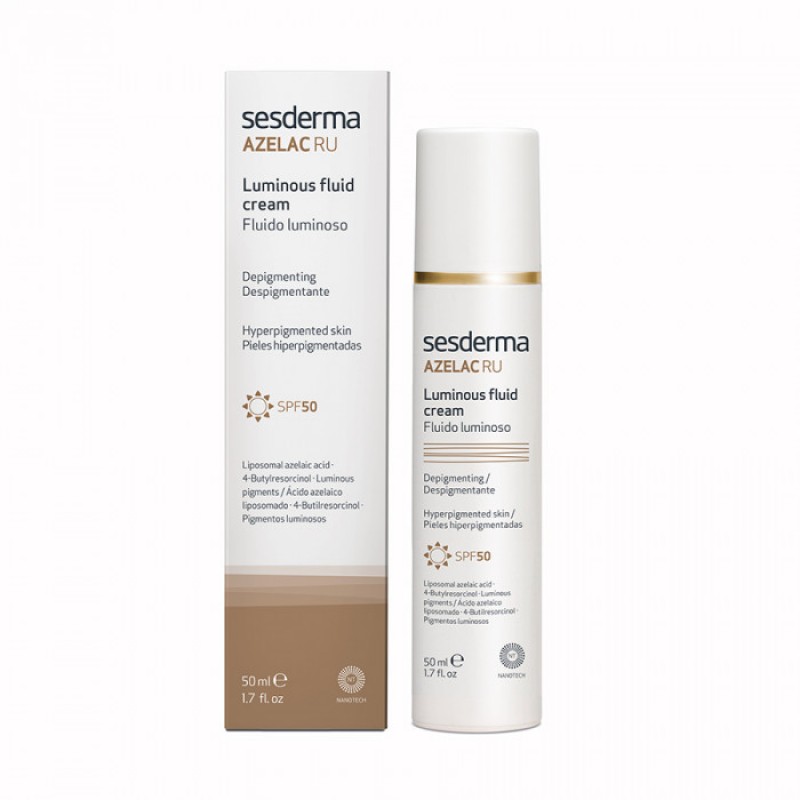sesderma azelac ru luminous fluid cream spf50 Эмульсия для сияния кожи СЗФ50 50 мл SesDerma AZELAC RU Luminous Fluid Cream SPF50 Эмульсия для сияния кожи СЗФ50 50 мл — изображение 1