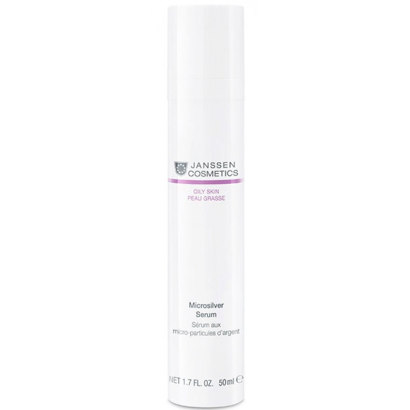 janssen microsilver serum Сыворотка с антибактериальным действием для жирной, воспаленной кожи 50 мл JANSSEN Microsilver Serum Сыворотка с антибактериальным действием для жирной, воспаленной кожи 50 мл — изображение 1