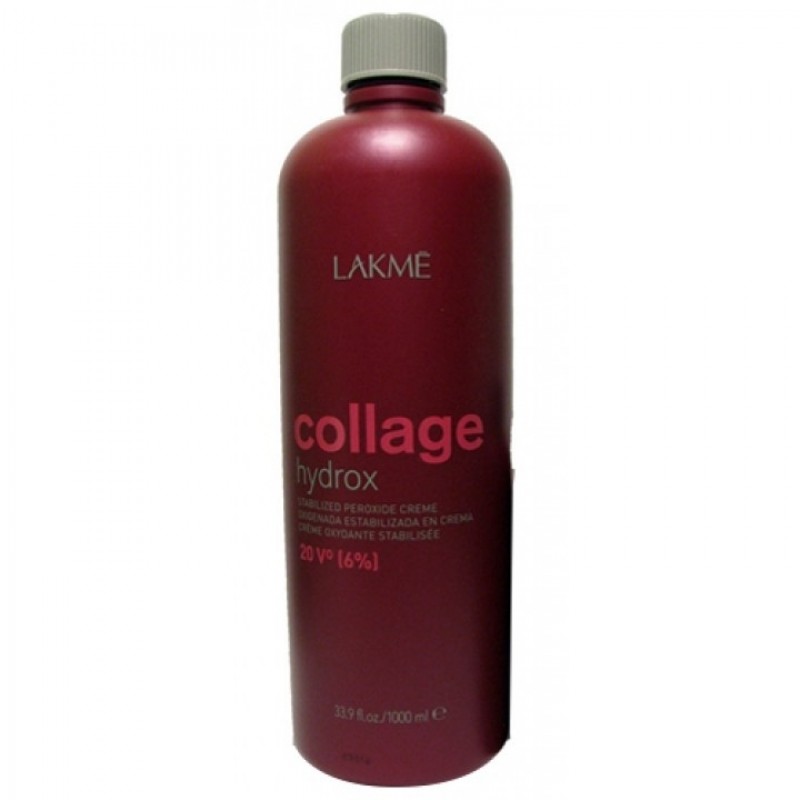 lakme collage hydrox 20v (6%) cтабилизированный крем окислитель 1000 мл LAKME Collage Hydrox 20V (6%) Cтабилизированный крем-окислитель 1000 мл — изображение 1