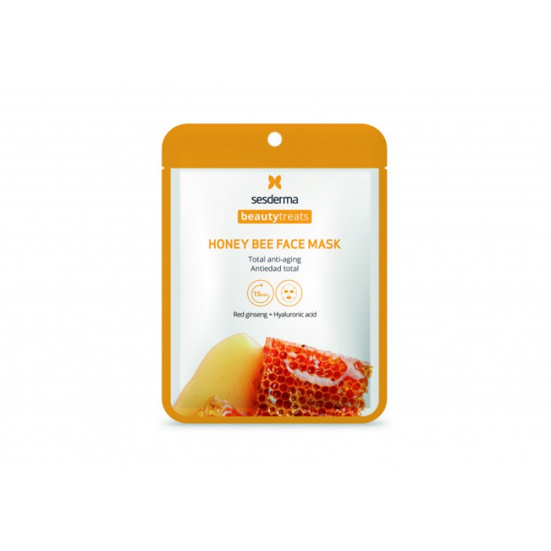 sesderma beautytreats honey bee face mask Маска антивозрастная для лица 1 шт SesDerma BEAUTYTREATS Honey bee face mask Маска антивозрастная для лица 1 шт — изображение 1