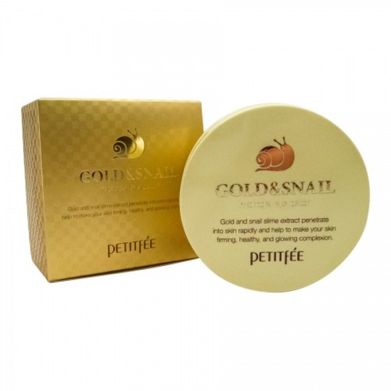 gold/snail hydrogel eye patch / Набор патчей для век гидрогелевых ЗОЛОТО/УЛИТКА, 60 шт Gold/Snail Hydrogel Eye Patch / Набор патчей для век гидрогелевых ЗОЛОТО/УЛИТКА, 60 шт — изображение 1