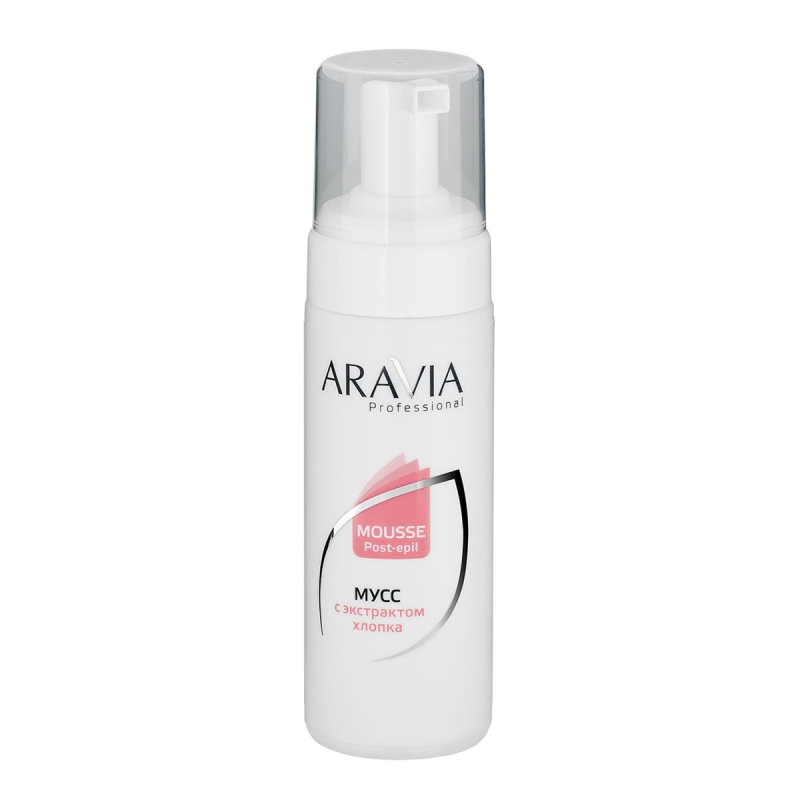aravia professional Мусс после депиляции с экстрактом хлопка, 160мл ARAVIA Professional Мусс после депиляции с экстрактом хлопка, 160мл — изображение 1