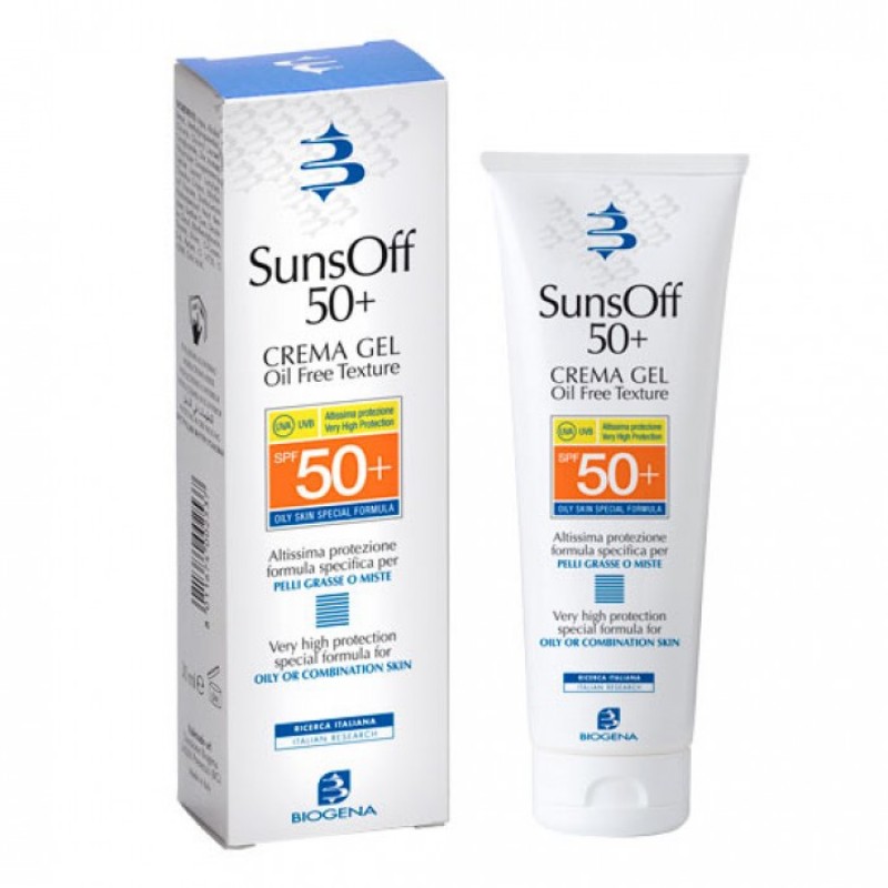 Гель крем с высокой степенью защиты для нормальной и жирной кожи / sunsoff 50+, 90 мл biogena Гель-крем с высокой степенью защиты для нормальной и жирной кожи / SUNSOFF 50+, 90 мл BIOGENA — изображение 1