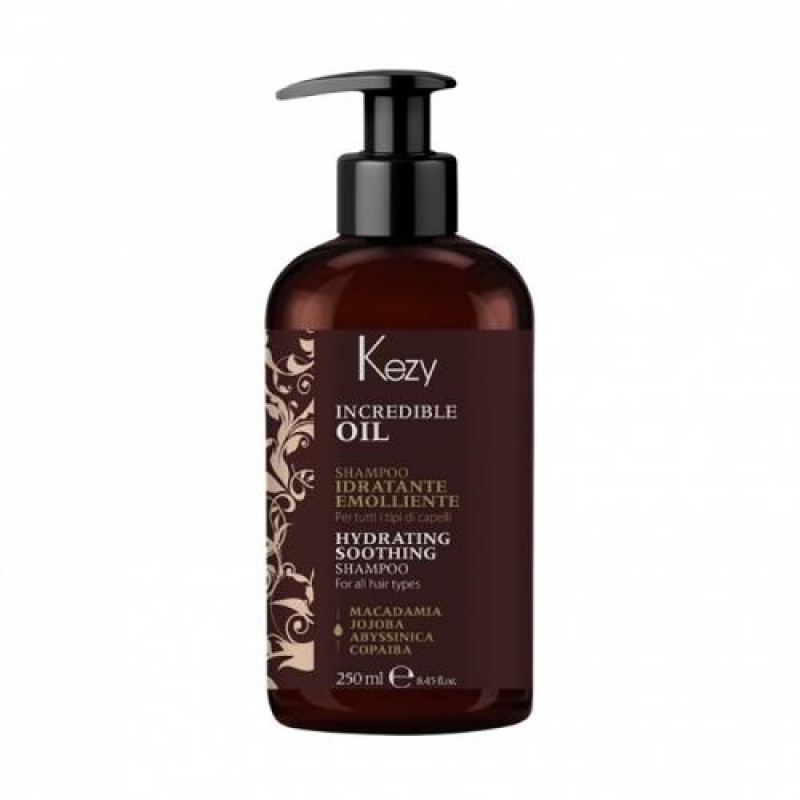 hydrating soothing shampoo Увлажняющий и разглаживающий шампунь для всех типов волос 250 мл kezy 96000 Hydrating soothing shampoo Увлажняющий и разглаживающий шампунь для всех типов волос 250 мл KEZY 96000 — изображение 1