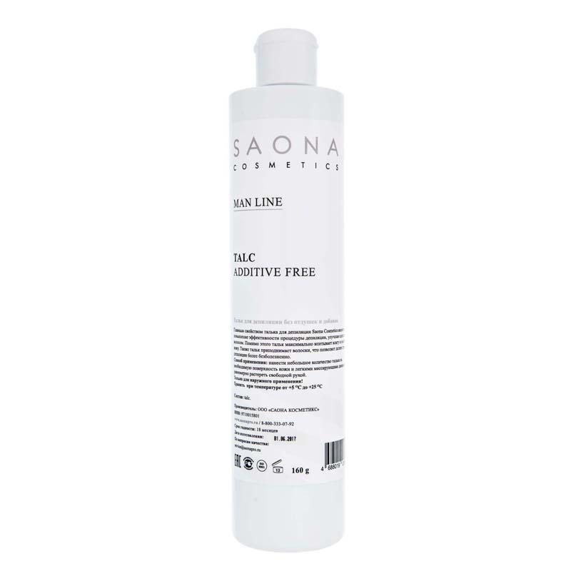 saona cosmetics Тальк для мужской депиляции без отдушек и добавок 160 гр Saona Cosmetics Тальк для мужской депиляции без отдушек и добавок 160 гр — изображение 1