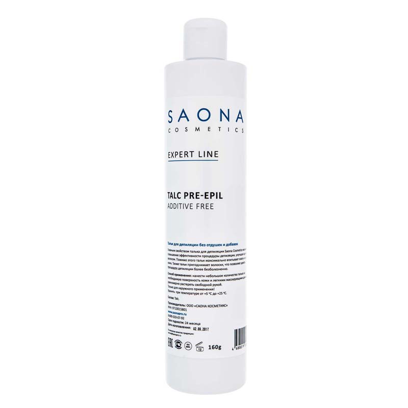 saona cosmetics Тальк для депиляции без отдушек и добавок 160 гр Saona Cosmetics Тальк для депиляции без отдушек и добавок 160 гр — изображение 1