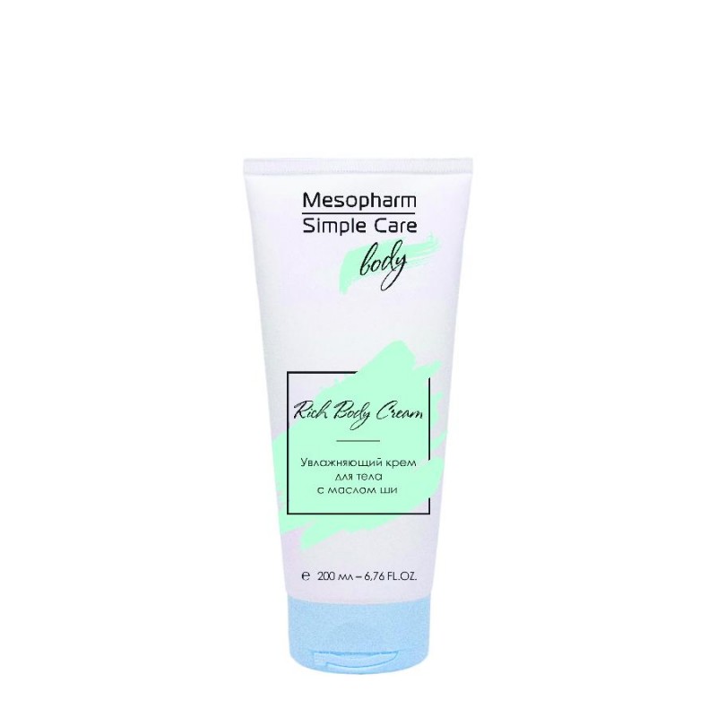 Крем для тела увлажняющий с маслом ши rich body cream, 200 мл mesopharm Крем для тела увлажняющий с маслом ши RICH BODY CREAM, 200 мл MESOPHARM — изображение 1