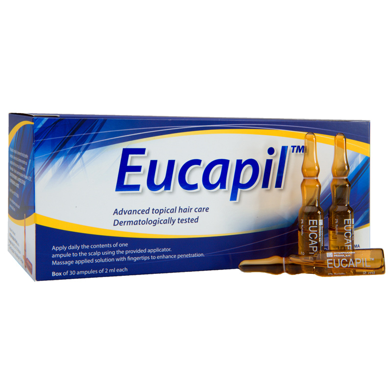 eucapil aha dermo cosmetics hair loss care (2% fluridil) / Эвкапил средство для волос (30х2мл.) Eucapil AHA Dermo-Cosmetics hair loss care (2% fluridil) / Эвкапил - средство для волос (30х2мл.) — изображение 1