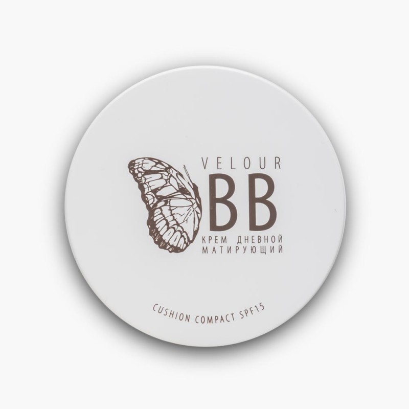 Крем дневной матирующий velour bb spf 15 в кушоне 15 мл premium Крем дневной матирующий Velour BB SPF-15 в кушоне 15 мл PREMIUM — изображение 1