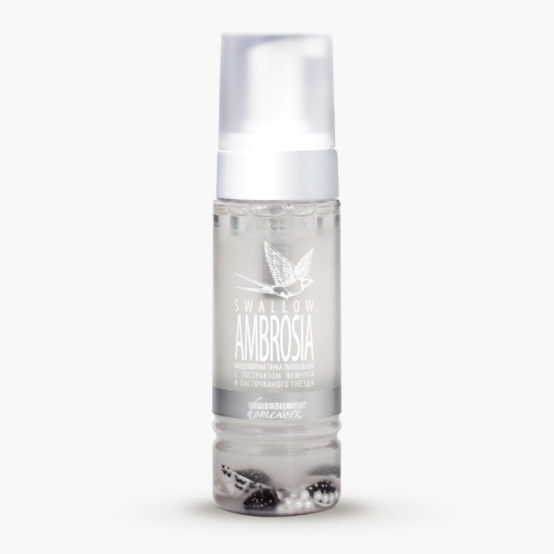 Мицеллярная пенка swallow ambrosia с экстрактом жемчуга и ласточкиного гнезда 170 мл premium Мицеллярная пенка Swallow Ambrosia с экстрактом жемчуга и ласточкиного гнезда 170 мл PREMIUM — изображение 1