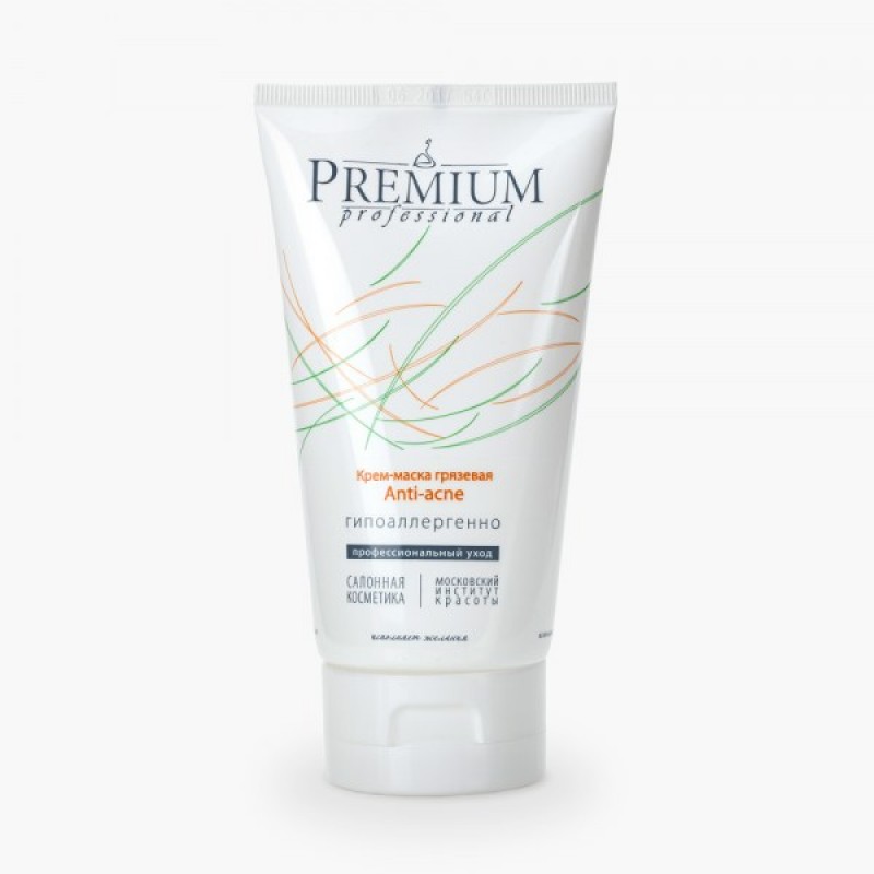 Крем маска грязевая anti acne 150 мл premium Крем-маска грязевая Anti-acne 150 мл PREMIUM — изображение 1