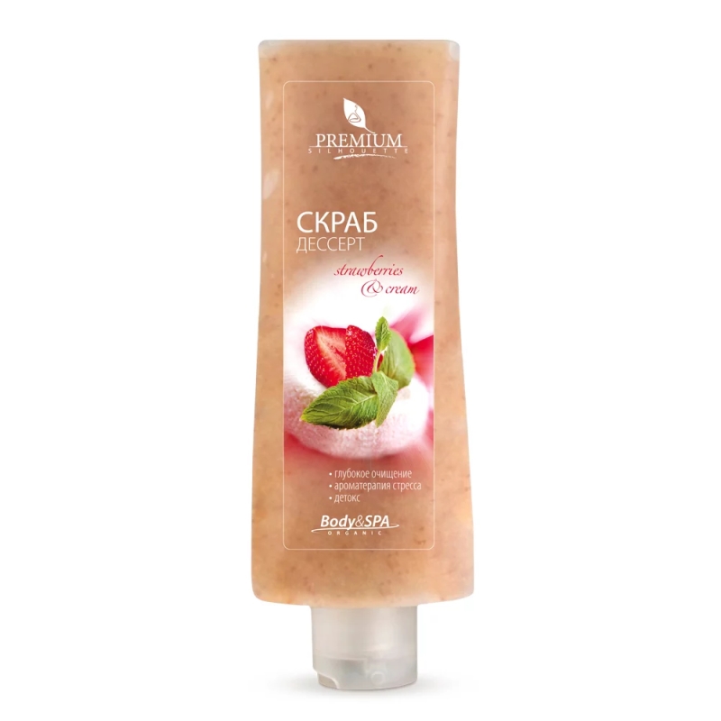 Скраб дессерт strawberry and cream 200 мл premium Скраб-дессерт Strawberry and Cream 200 мл PREMIUM — изображение 1
