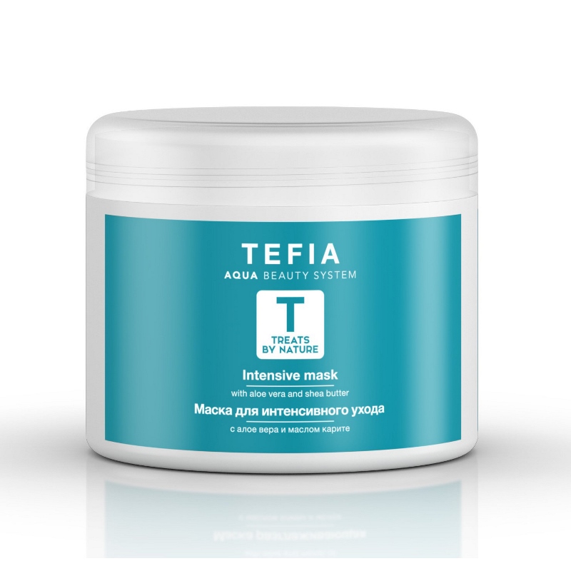 tefia treats by nature Маска для интенсивного ухода с алоэ вера и маслом карите 500 мл Tefia Treats by Nature Маска для интенсивного ухода с алоэ вера и маслом карите 500 мл — изображение 1