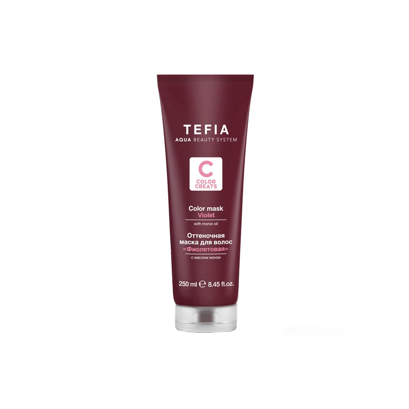 tefia color creats Оттеночная маска для волос Фиолетовая с маслом монои 250 мл Tefia Color Creats Оттеночная маска для волос Фиолетовая с маслом монои 250 мл — изображение 1
